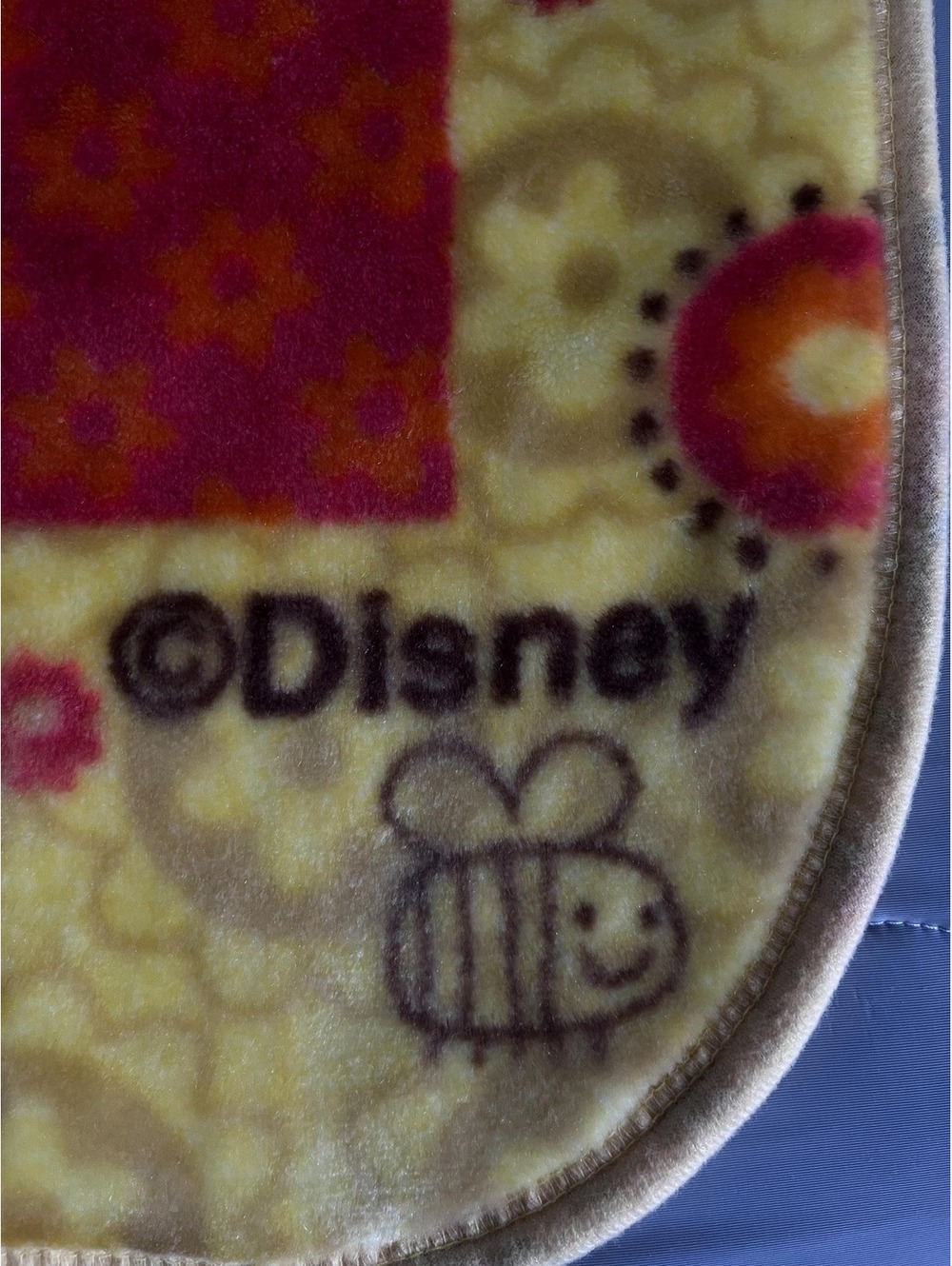 Disney Colap Rachel Collection Winnie the Pooh “Think Happy” Plush Throw Blanket - Picture 2 of 3